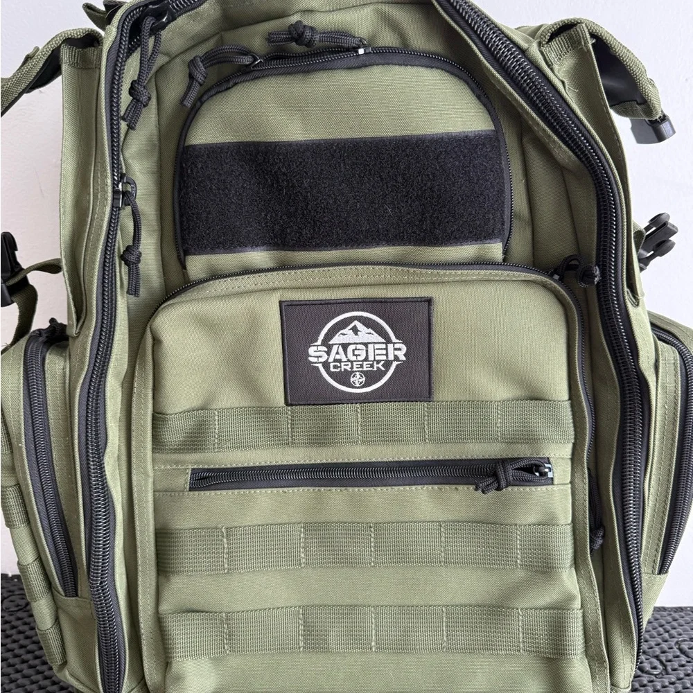 Sager Creek Sage‎ Olive Green Tactical Backpack diaper bag